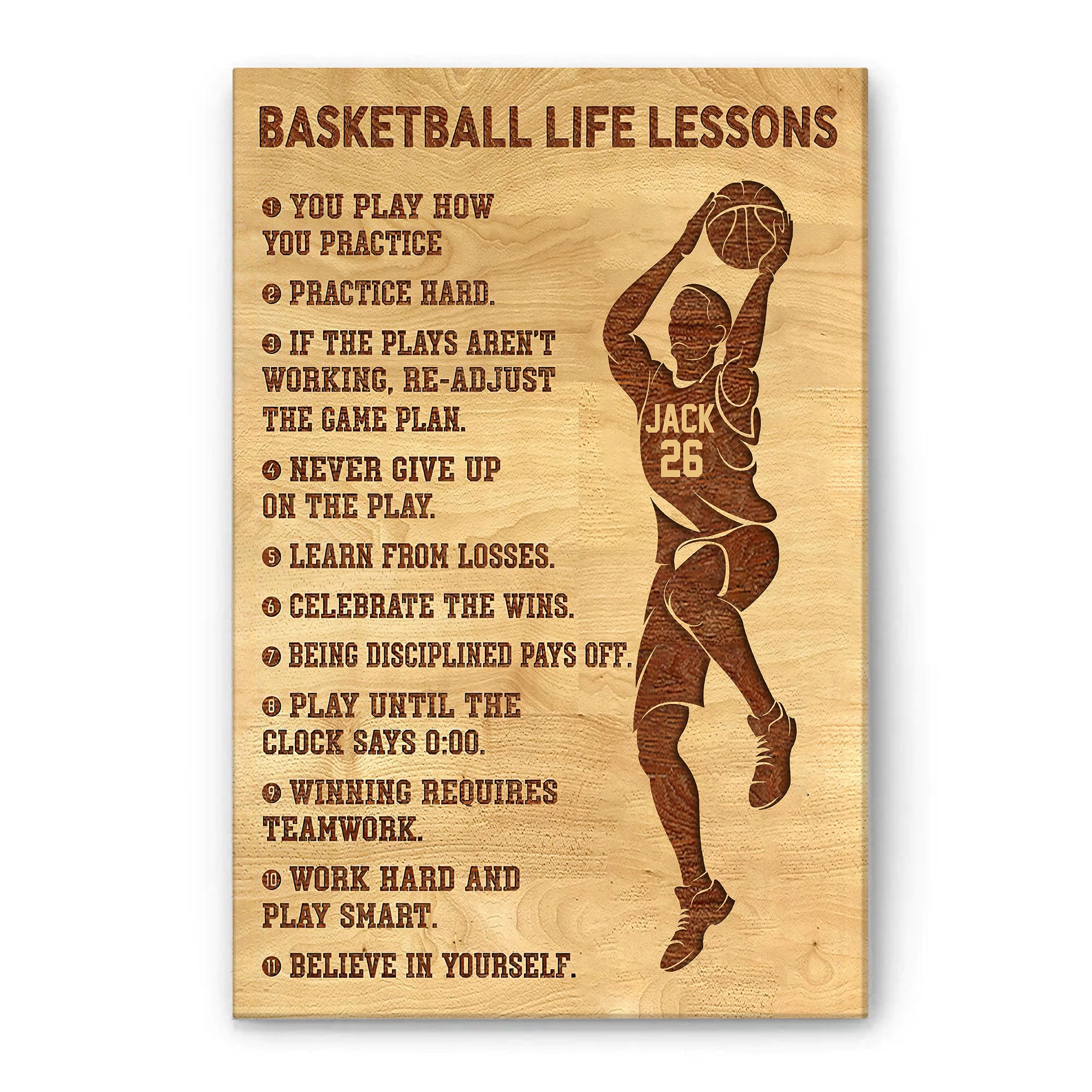 3D Basketball Life Lessons With Micheal Jordan Custom Canva