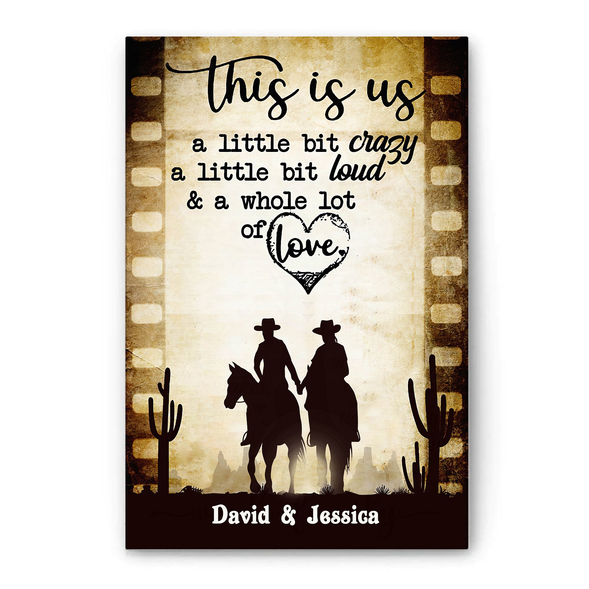Personalized Cowboy Poster \u0026 Canvas, Couple Cowboy Cowgirl This Is Us Wall  Art, Custom Name Home Decor For Cowboy, Couple, Wife, Husband, image size:2000x2000