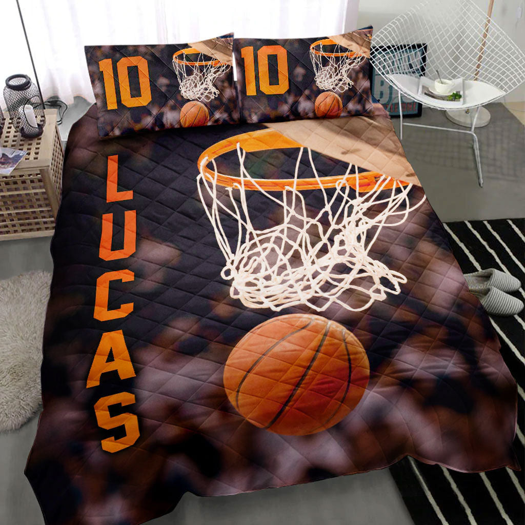 Edredón 3D De Baloncesto Redondo – Funda Nórdica Y Juego De Almohadas Suave Microfibra – Regalo Ideal Para Fans Del Basket