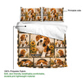 Beagle duvet cover bedding set showing the printed artwork across the cover and matching pillowcases