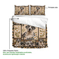 Great Dane duvet cover bedding set showing the printed side and lightweight polyester fabric