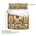 Rat Terrier duvet cover bedding set showing the printable side and lightweight polyester fabric