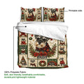 Miniature Schnauzer duvet cover set product guide showing printed artwork and soft polyester fabric details