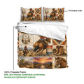 Cowgirl duvet cover bedding with printable western artwork and soft lightweight fabric details