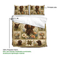 Boykin Spaniel duvet cover bedding set diagram showing printable artwork and 100 percent polyester fabric