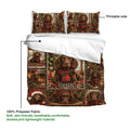 Boykin Spaniel Christmas duvet cover set with matching pillowcases and a soft, lightweight polyester fabric detail