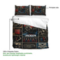 Mechanic duvet cover bedding set with printable artwork, soft fabric presentation, and automotive workshop design