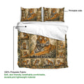 Tiger duvet cover with matching pillowcases, printable artwork, and a soft polyester fabric detail guide