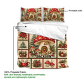 Mushroom duvet cover and pillowcases shown with a printable design and soft fabric detail
