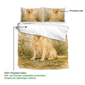 Labrador Retriever duvet cover set with printable artwork and soft polyester fabric callouts