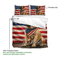 English Mastiff duvet cover bedding set showing the printable side and lightweight polyester fabric detail