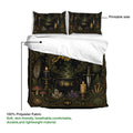 Wicca duvet cover set product guide showing printable artwork and soft 100% polyester fabric