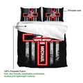 Paramedic duvet cover set showing the printable artwork side and coordinating pillowcases