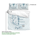Nurse duvet cover bedding set detail showing the printable side and lightweight polyester fabric