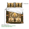 Cockatiel duvet cover bedding set detail showing printed side, soft fabric, and bird artwork
