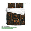 Miniature Pinscher duvet cover bedding set shown with printable surface and soft polyester fabric details