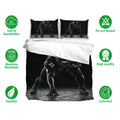Football duvet cover bedding set shown with matching pillowcases and soft, breathable bedding features