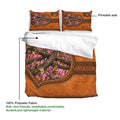 Deer duvet cover set showing printable artwork and lightweight polyester fabric details