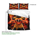Football duvet cover and pillowcases shown with printable artwork and soft polyester fabric details