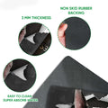 Bull Terrier doormat feature view showing the printed surface and dark rubber backing