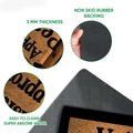 Close-up detail of the American Bully doormat surface and black rubber backing