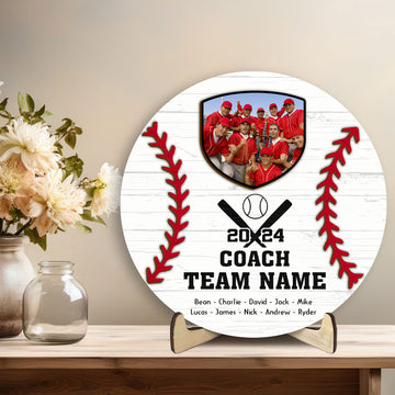 Personalized Baseball Wooden Plaque, Custom Name Wooden Sign, Baseball Coach Game Day Wood Sign, Sport Gift for Team, Baseball Lovers, Him