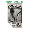 Unframed softball poster featuring a helmeted player with a bat and bold inspirational sports design