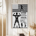 Soccer wall art displayed on a light wood wall in a home setting with a natural wood frame