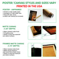 Poster and canvas wall art options guide showing basketball artwork in unframed, canvas and framed formats