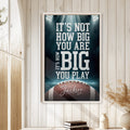 Football wall art displayed in a bright home with white wood paneling and neutral decor