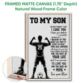 Natural wood framed soccer wall art featuring a player silhouette and soccer ball