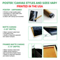 Poster, matte canvas, and framed matte canvas wall art option guide for hockey artwork