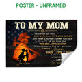 Unframed firefighter poster featuring a glowing fire service silhouette, stars, and mother and child artwork