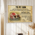 Framed football wall art displayed on a white wood-paneled wall in a home setting