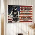 Volleyball framed wall art displayed on a white paneled wall in a bright home setting