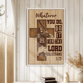 Softball wall art displayed in a bright home interior with white wood walls and natural decor