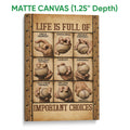 Matte canvas baseball wall art with vintage-style pitching grip illustrations