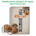 Framed basketball canvas wall art shown with a white frame and close-up artwork detail