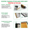 Poster, matte canvas, and framed matte canvas options shown for hockey wall art