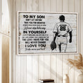 Framed baseball wall art displayed on a light wood wall in a warm home decor setting
