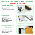 Poster and canvas wall art options guide featuring motocross artwork and selectable product formats