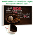 Framed baseball canvas wall art shown with a natural wood frame and close-up edge detail