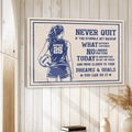 Volleyball wall art displayed in a bright room on a white wood-paneled wall