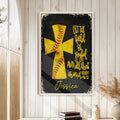 Softball wall art displayed in a bright room with white wood paneling and natural wood framing