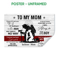 Unframed firefighter wall art poster featuring a firefighter silhouette with a child in a heartfelt tribute design