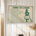Tennis wall art displayed in a bright room with white wood walls and a natural wood frame