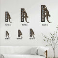 Gecko metal sign size guide showing available square dimensions from 8 by 8 to 24 by 24 inches