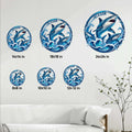 Shark metal sign size guide showing available square sizes from 8x8 to 24x24 inches