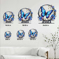 Butterfly metal sign size guide showing 8, 10, 12, 14, 18, and 24 inch options