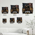 Lineman metal sign size guide showing available sizes from 8 by 8 to 24 by 24 inches
